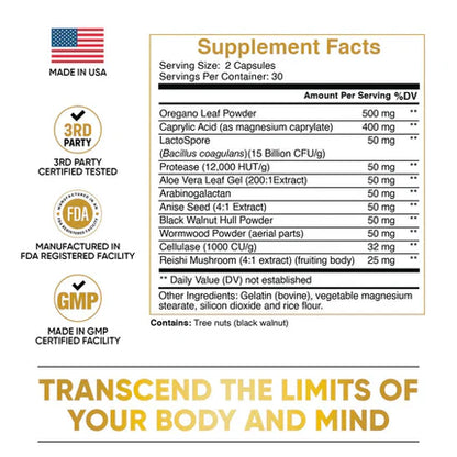 CándidaCleanse™ (60 capsulas) - Estomago Ligero